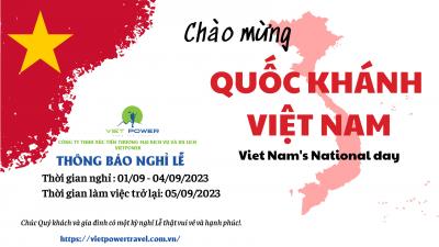 Thông báo lịch nghỉ Lễ 2/9 của Vietpower